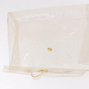 HERMES Vinyl Kelly Hand Bag Vinyl Clear Gold Auth 188256-11