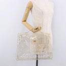HERMES Vinyl Kelly Hand Bag Vinyl Clear Gold Auth 188256-19