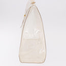 HERMES Vinyl Kelly Hand Bag Vinyl Clear Gold Auth 188256-3