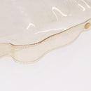 HERMES Vinyl Kelly Hand Bag Vinyl Clear Gold Auth 188256-7
