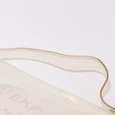 HERMES Vinyl Kelly Hand Bag Vinyl Clear Gold Auth 188256-8
