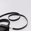 Salvatore Ferragamo Hand Bag Leather 2way Black Gold Auth 188257-11