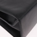 Salvatore Ferragamo Hand Bag Leather 2way Black Gold Auth 188257-14