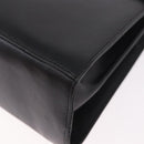 Salvatore Ferragamo Hand Bag Leather 2way Black Gold Auth 188257-15
