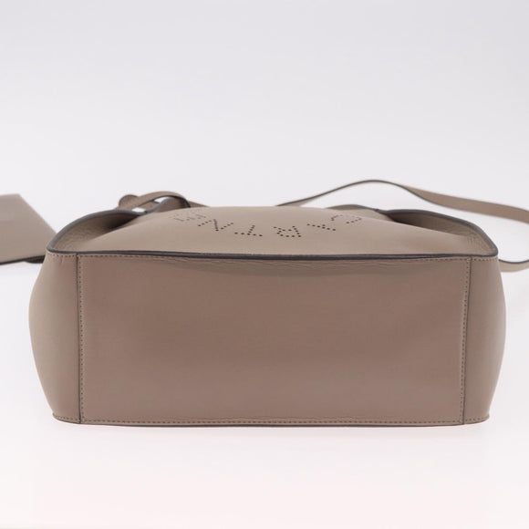 Stella MacCartney Hand Bag Leather 2way Beige Gold 513860 Auth 188263A