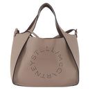 Stella MacCartney Hand Bag Leather 2way Beige Gold 513860 Auth 188263A-13