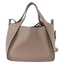 Stella MacCartney Hand Bag Leather 2way Beige Gold 513860 Auth 188263A-2