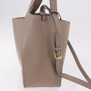 Stella MacCartney Hand Bag Leather 2way Beige Gold 513860 Auth 188263A-4