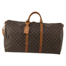 LOUIS VUITTON Monogram Keepall Bandouliere 60 Boston Bag M41412 LV Auth 188266-13