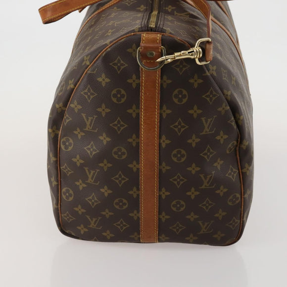 LOUIS VUITTON Monogram Keepall Bandouliere 60 Boston Bag M41412 LV Auth 188266