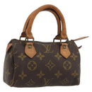 LOUIS VUITTON Monogram Mini Speedy Hand Bag M41534 LV Auth 188268-1