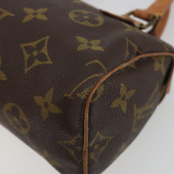 LOUIS VUITTON Monogram Mini Speedy Hand Bag M41534 LV Auth 188268