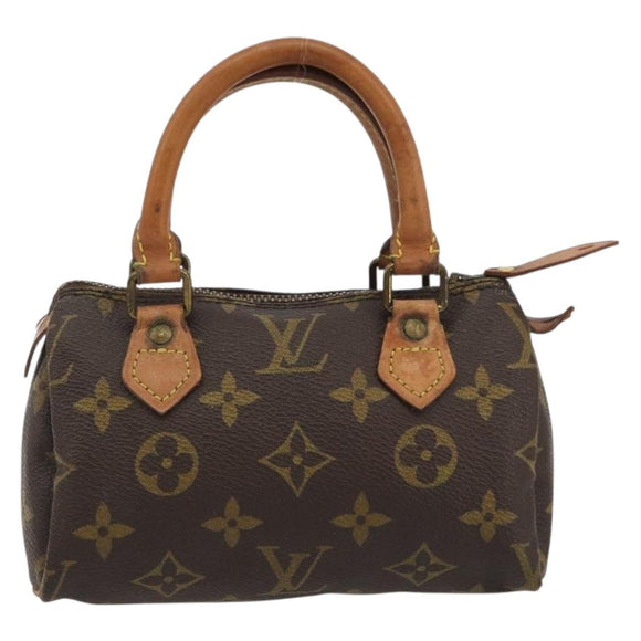 LOUIS VUITTON Monogram Mini Speedy Hand Bag M41534 LV Auth 188268