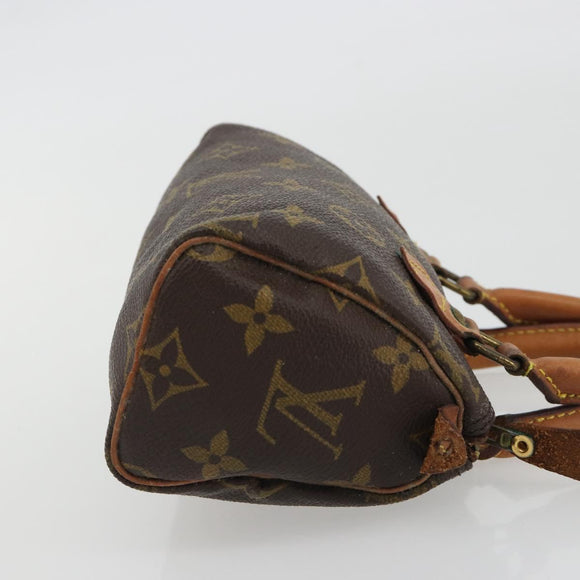LOUIS VUITTON Monogram Mini Speedy Hand Bag M41534 LV Auth 188268