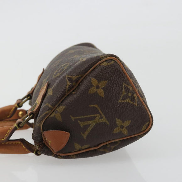 LOUIS VUITTON Monogram Mini Speedy Hand Bag M41534 LV Auth 188268