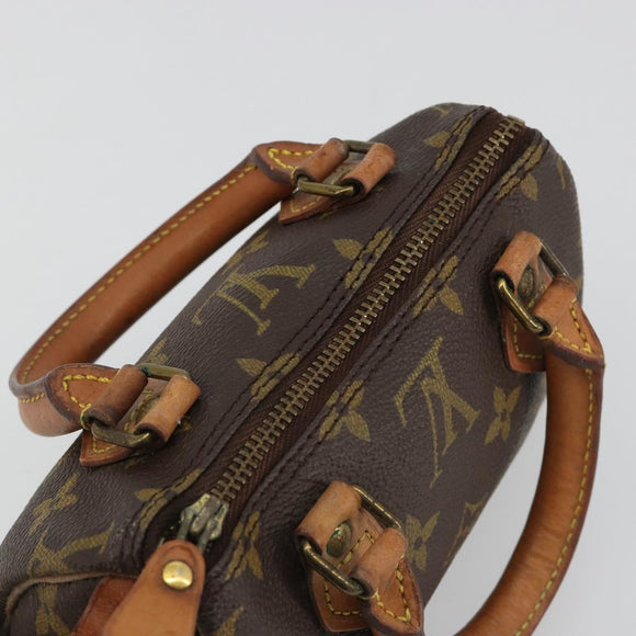 LOUIS VUITTON Monogram Mini Speedy Hand Bag M41534 LV Auth 188268