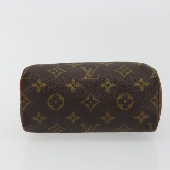 LOUIS VUITTON Monogram Mini Speedy Hand Bag M41534 LV Auth 188268