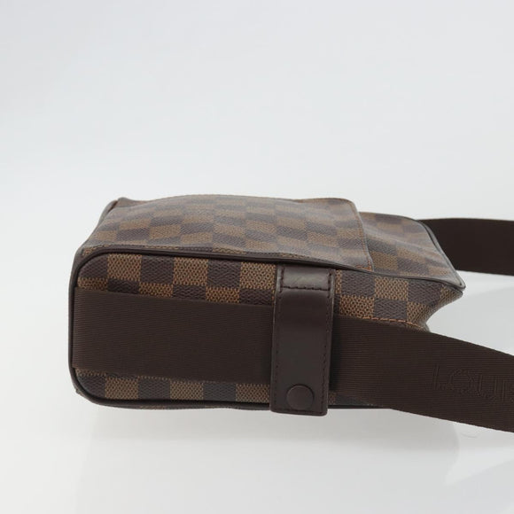 LOUIS VUITTON Damier Ebene Olaf PM Shoulder Bag N41442 LV Auth 188269
