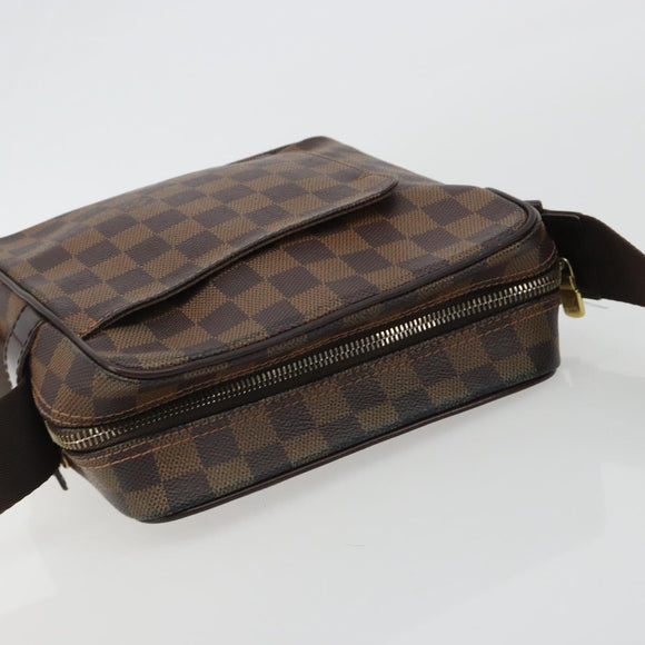 LOUIS VUITTON Damier Ebene Olaf PM Shoulder Bag N41442 LV Auth 188269