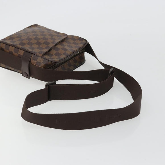 LOUIS VUITTON Damier Ebene Olaf PM Shoulder Bag N41442 LV Auth 188269