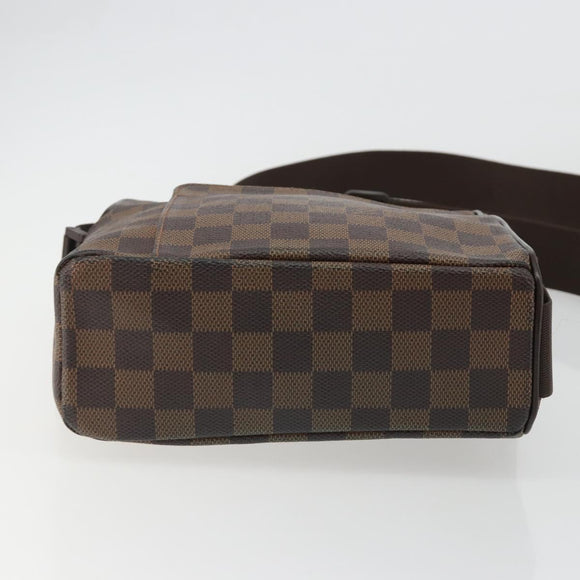 LOUIS VUITTON Damier Ebene Olaf PM Shoulder Bag N41442 LV Auth 188269