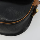 Christian Dior Shoulder Bag Leather Black Gold Auth 188273-10