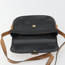 Christian Dior Shoulder Bag Leather Black Gold Auth 188273-15