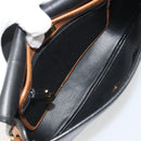 Christian Dior Shoulder Bag Leather Black Gold Auth 188273-17