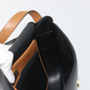 Christian Dior Shoulder Bag Leather Black Gold Auth 188273-18