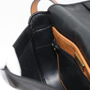 Christian Dior Shoulder Bag Leather Black Gold Auth 188273-19