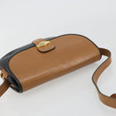 Christian Dior Shoulder Bag Leather Black Gold Auth 188273-6