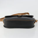 Christian Dior Shoulder Bag Leather Black Gold Auth 188273-9