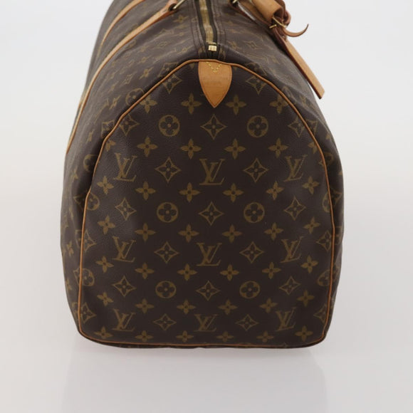 LOUIS VUITTON Monogram Keepall 55 Boston Bag M41424 LV Auth 188275V