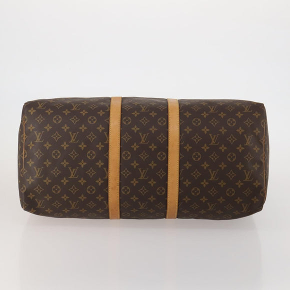 LOUIS VUITTON Monogram Keepall 55 Boston Bag M41424 LV Auth 188275V