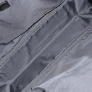 FENDI Zucchino Canvas Boston Bag Dark Brown Silver Auth 188276-19