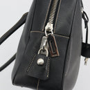 PRADA Tote Bag Saffiano leather Black Silver Auth 188279SAV-16