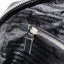 PRADA Tote Bag Saffiano leather Black Silver Auth 188279SAV-22