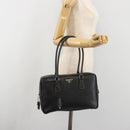 PRADA Tote Bag Saffiano leather Black Silver Auth 188279SAV-26