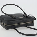 PRADA Tote Bag Saffiano leather Black Silver Auth 188279SAV-6