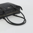 PRADA Tote Bag Saffiano leather Black Silver Auth 188279SAV-7