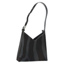 Salvatore Ferragamo Shoulder Bag Harako leather Black Silver Auth 188284A-1