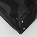 Salvatore Ferragamo Shoulder Bag Harako leather Black Silver Auth 188284A-11