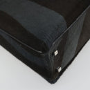 Salvatore Ferragamo Shoulder Bag Harako leather Black Silver Auth 188284A-13
