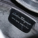 Salvatore Ferragamo Shoulder Bag Harako leather Black Silver Auth 188284A-16