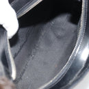 Salvatore Ferragamo Shoulder Bag Harako leather Black Silver Auth 188284A-17