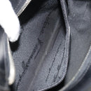 Salvatore Ferragamo Shoulder Bag Harako leather Black Silver Auth 188284A-21