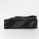 Salvatore Ferragamo Shoulder Bag Harako leather Black Silver Auth 188284A-9