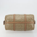 CELINE C Sulky Hand Bag PVC Beige Gold Auth 188286-5