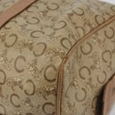 CELINE C Sulky Hand Bag PVC Beige Gold Auth 188286-10