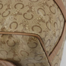CELINE C Sulky Hand Bag PVC Beige Gold Auth 188286-16